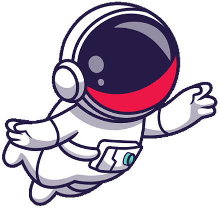 Astronaut floating