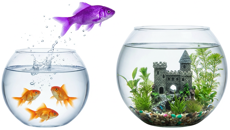 Fish in a water tank