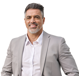 Man wearing a blue suit - mobile