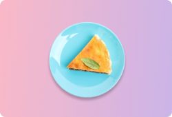 Pie on a plate